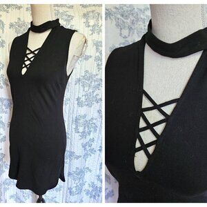 Size S to M Sirens Stretchy Black Mini Dress